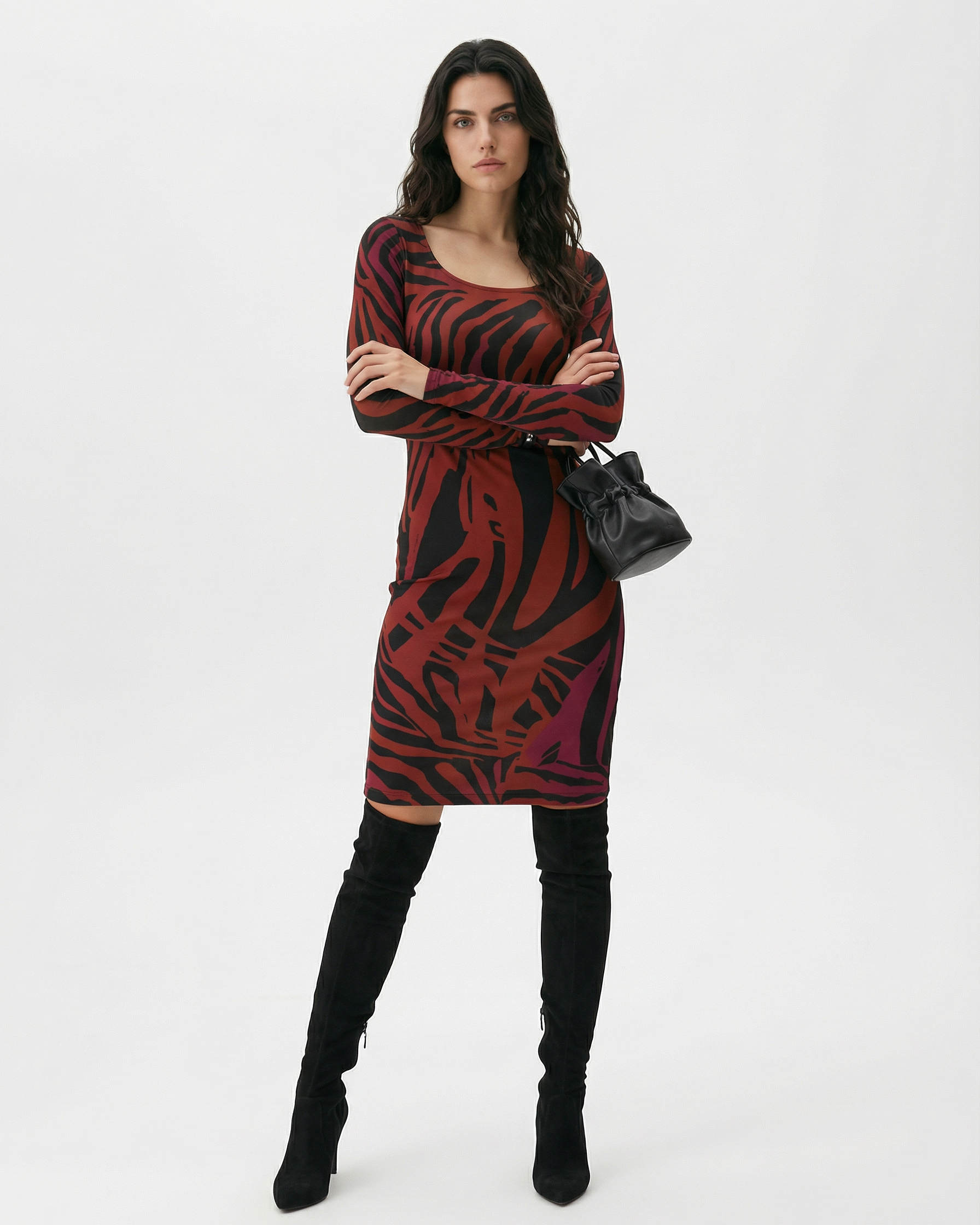 Koché Zebra Stripes Dress Size L - Pre-owned