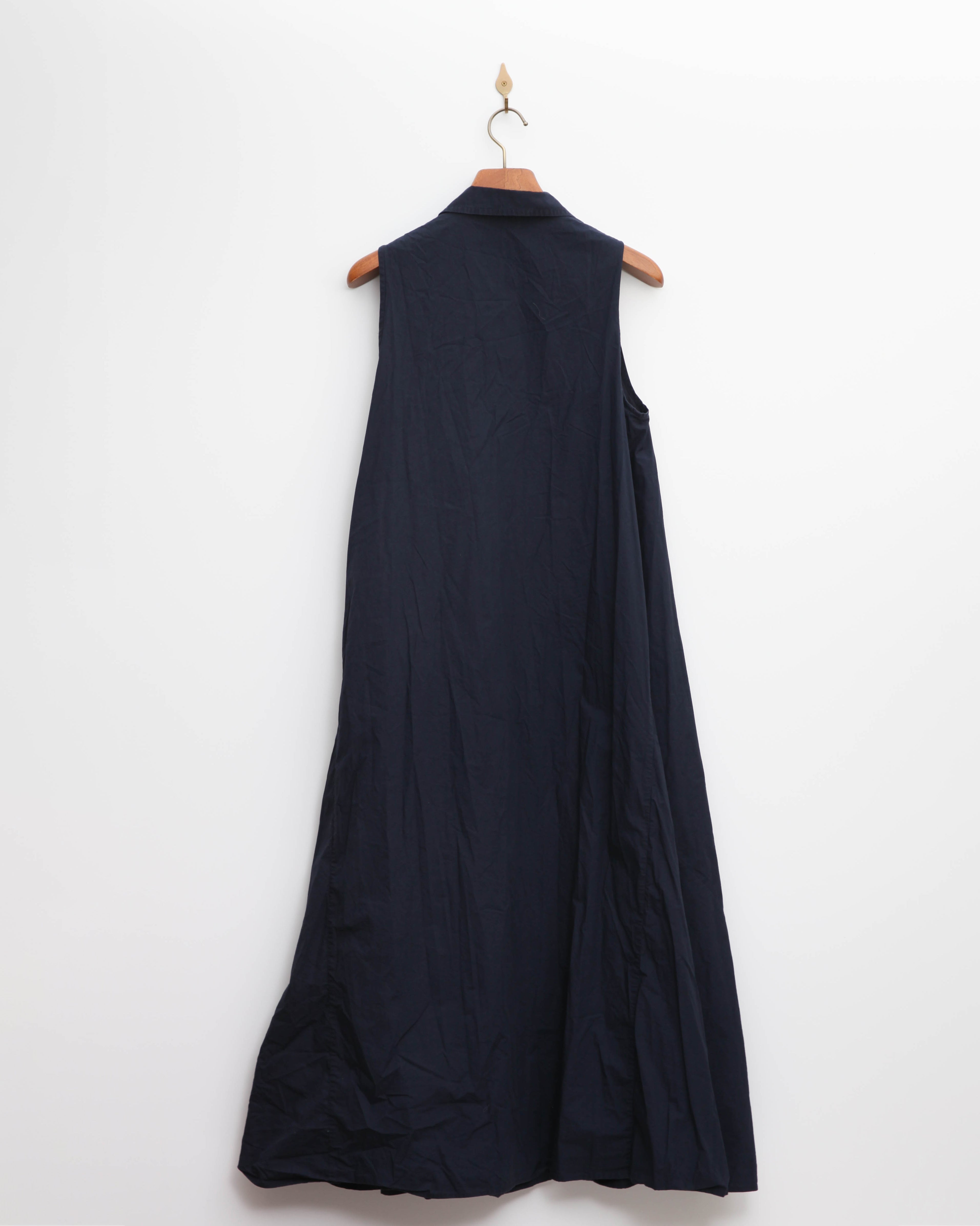 Emporio Armani Cotton Poplin Maxi Dress Blue – Size 48