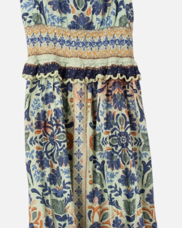 FARM Rio Ocean Tapestry Maxi Dress