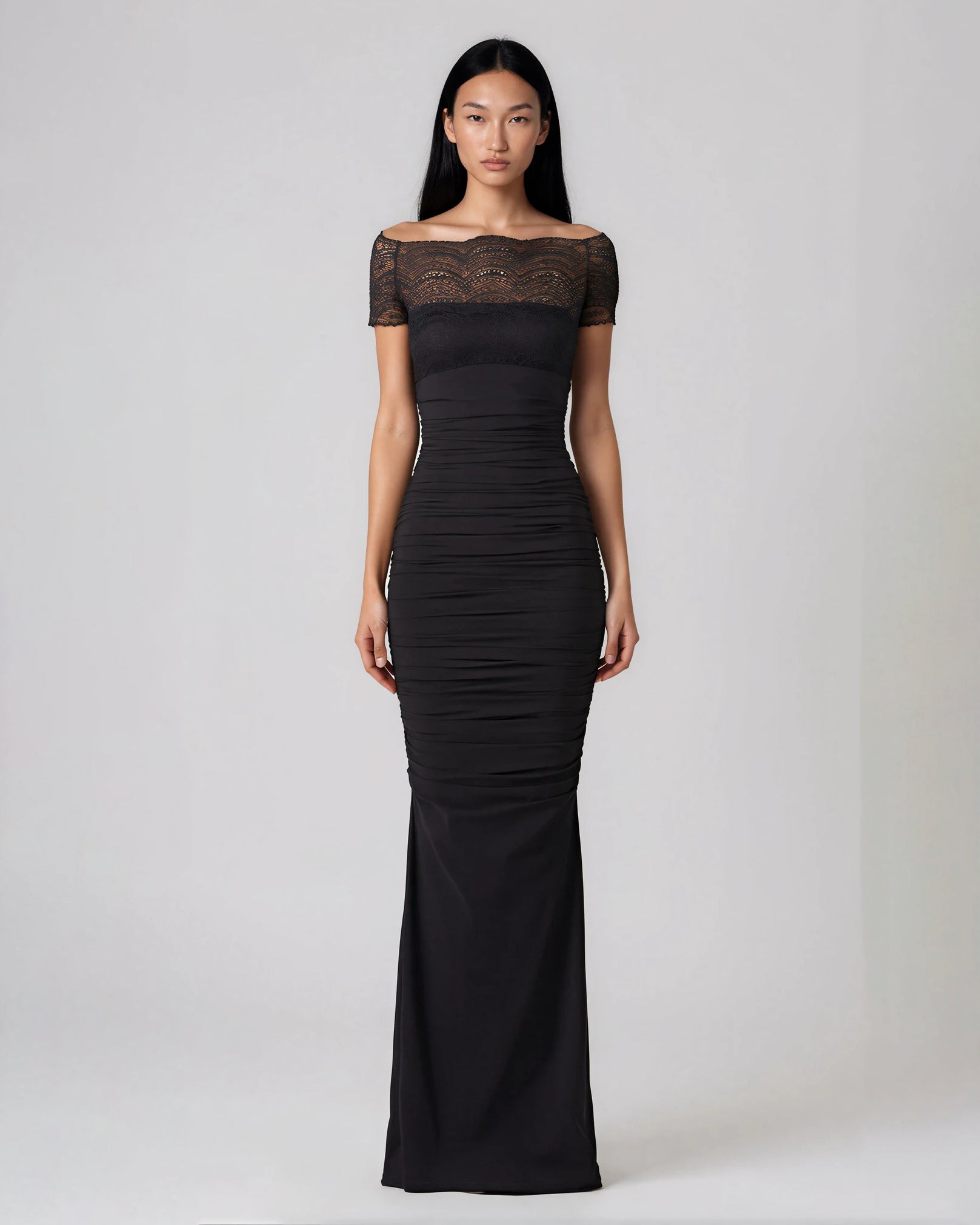 Chiara Boni La Petite Robe Black Nasira Gown Size 46