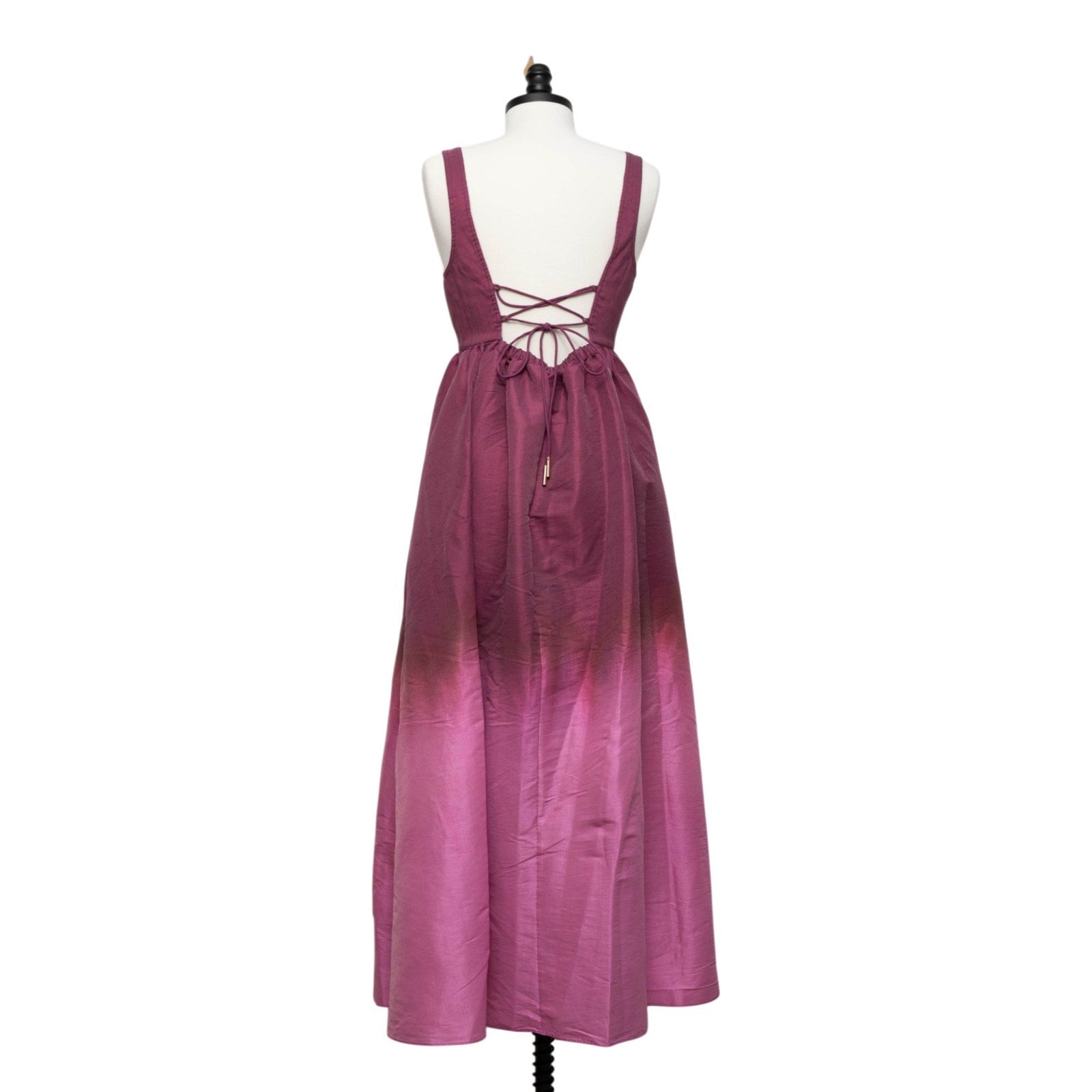 Acler Redin Maxi Dress Purple Ombre Sweetheart Gown Size 8 - Pre - owned - Wind & Song