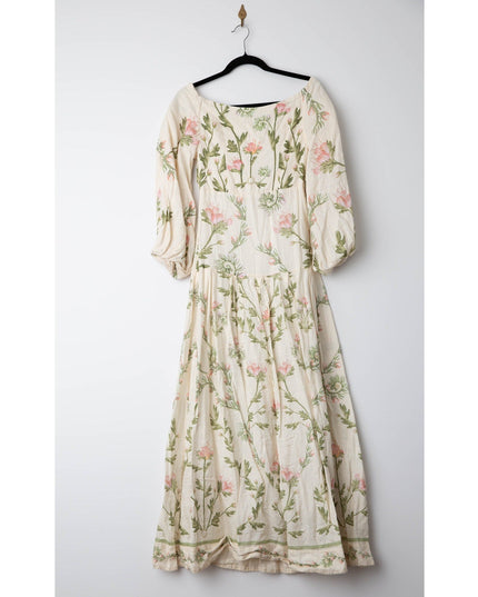 Agua by Agua Bendita Senlis Oasis Off - The - Shoulder Linen Maxi Dress - Wind & Song