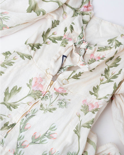 Agua by Agua Bendita Senlis Oasis Off - The - Shoulder Linen Maxi Dress - Wind & Song