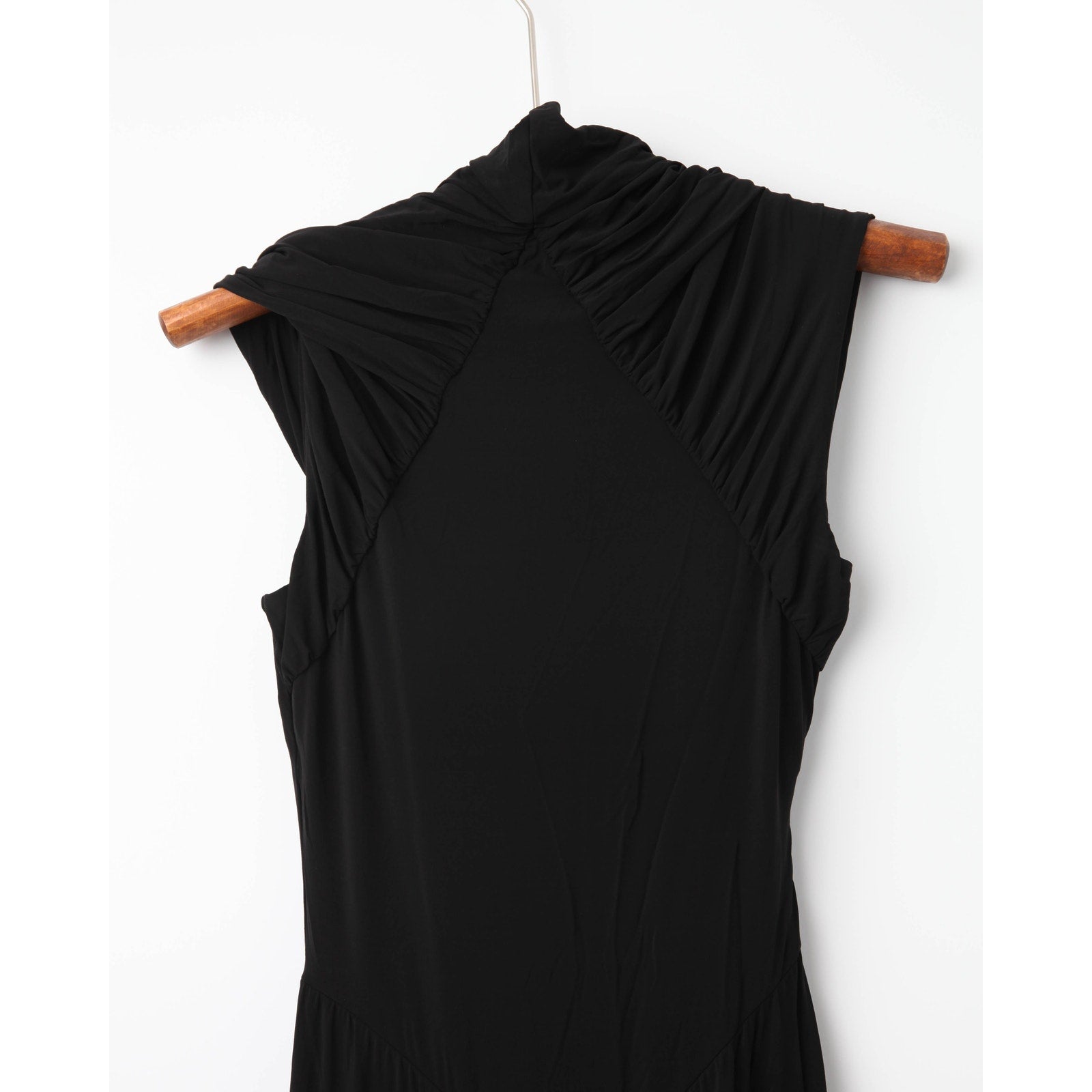 Alberta Ferretti Jersey High Neck Gown in Black - Wind & Song