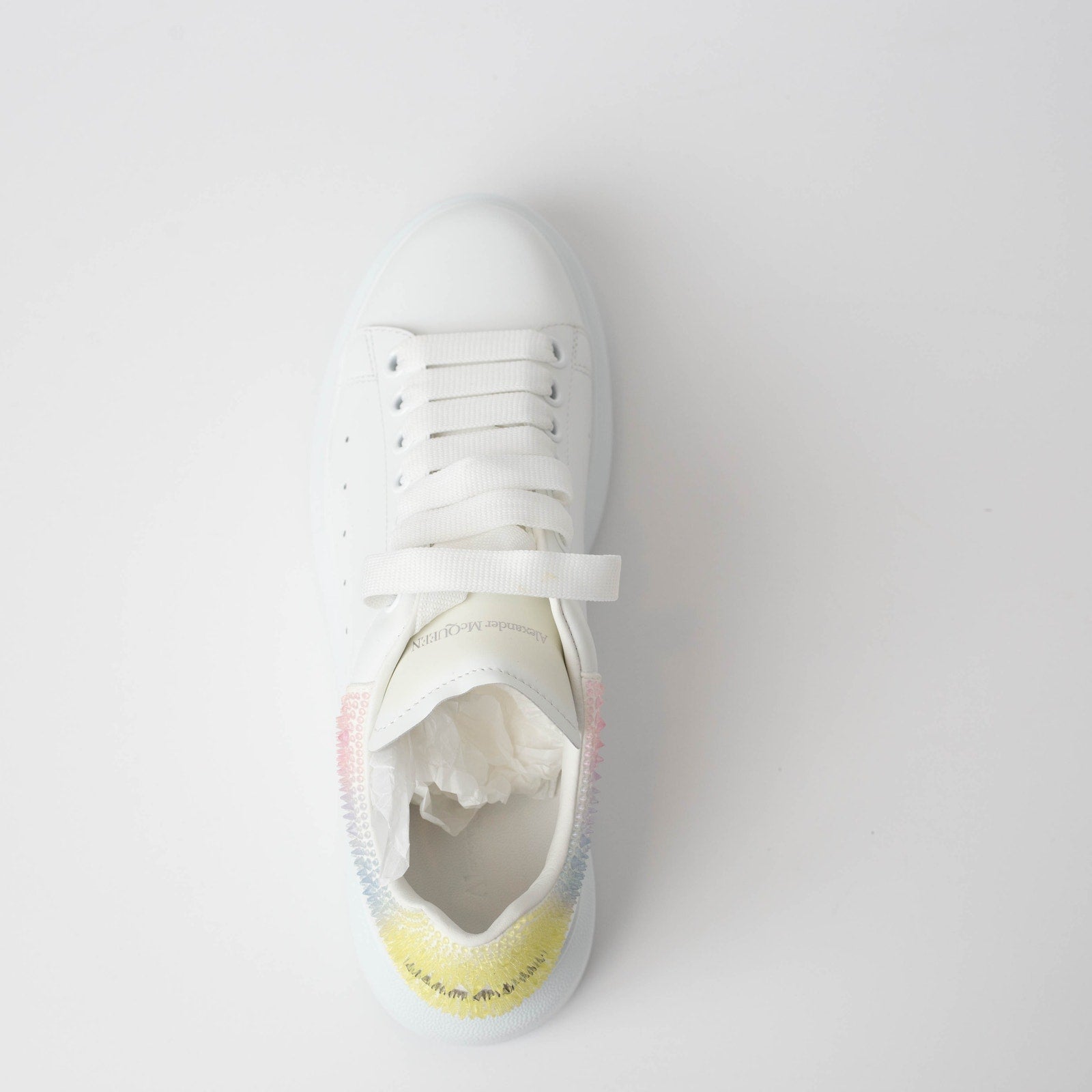 Alexander McQueen Oversized Sneaker in White/multicolour - Wind & Song