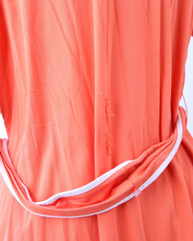 Alexis Rhodes Orange Midi Dress Size M - Wind & Song