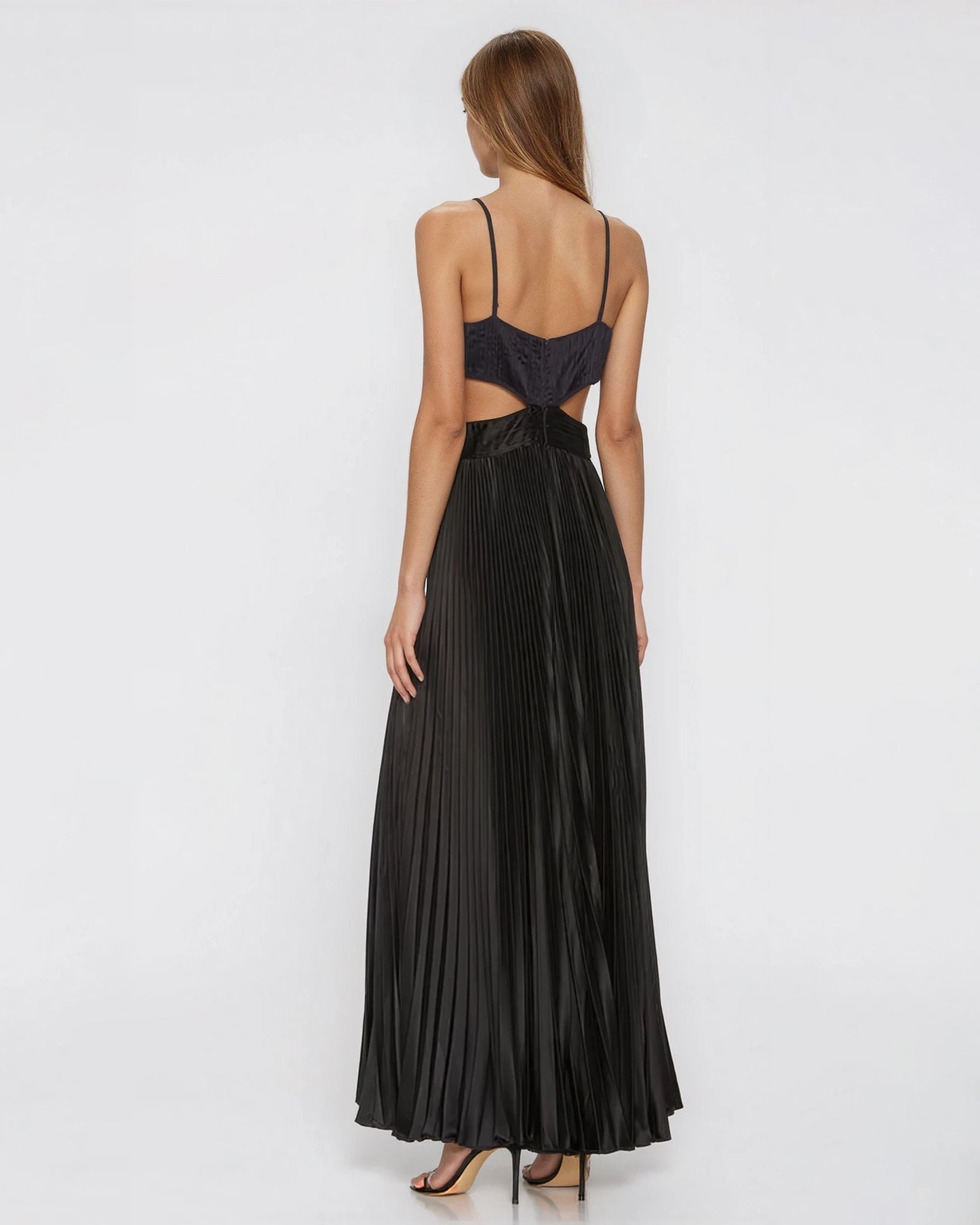 AMUR Elodie Gown in Navy & Black Size 4 - Pre - owned - Wind & Song