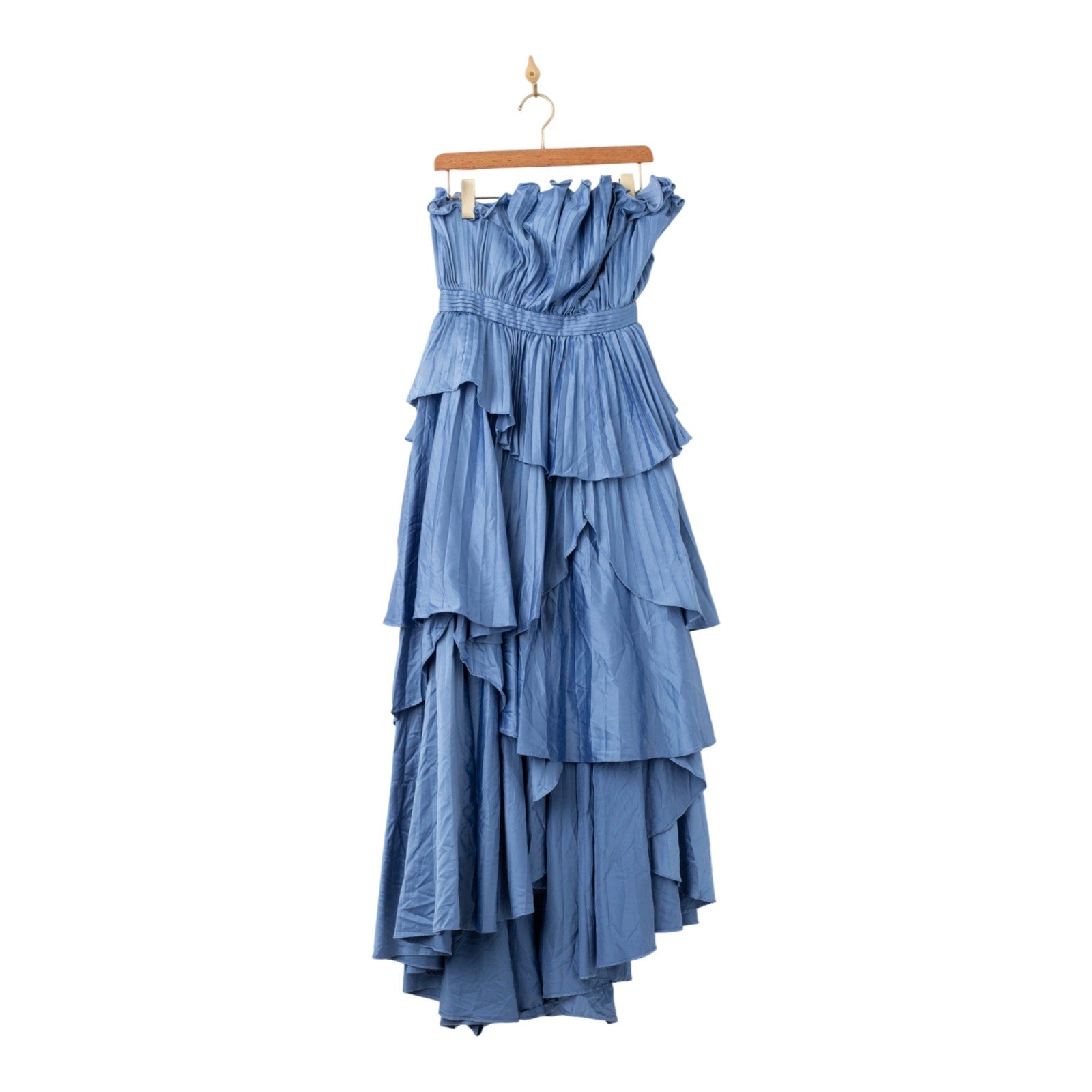 AMUR Janey Midi Dress in Blue - Wind & Song