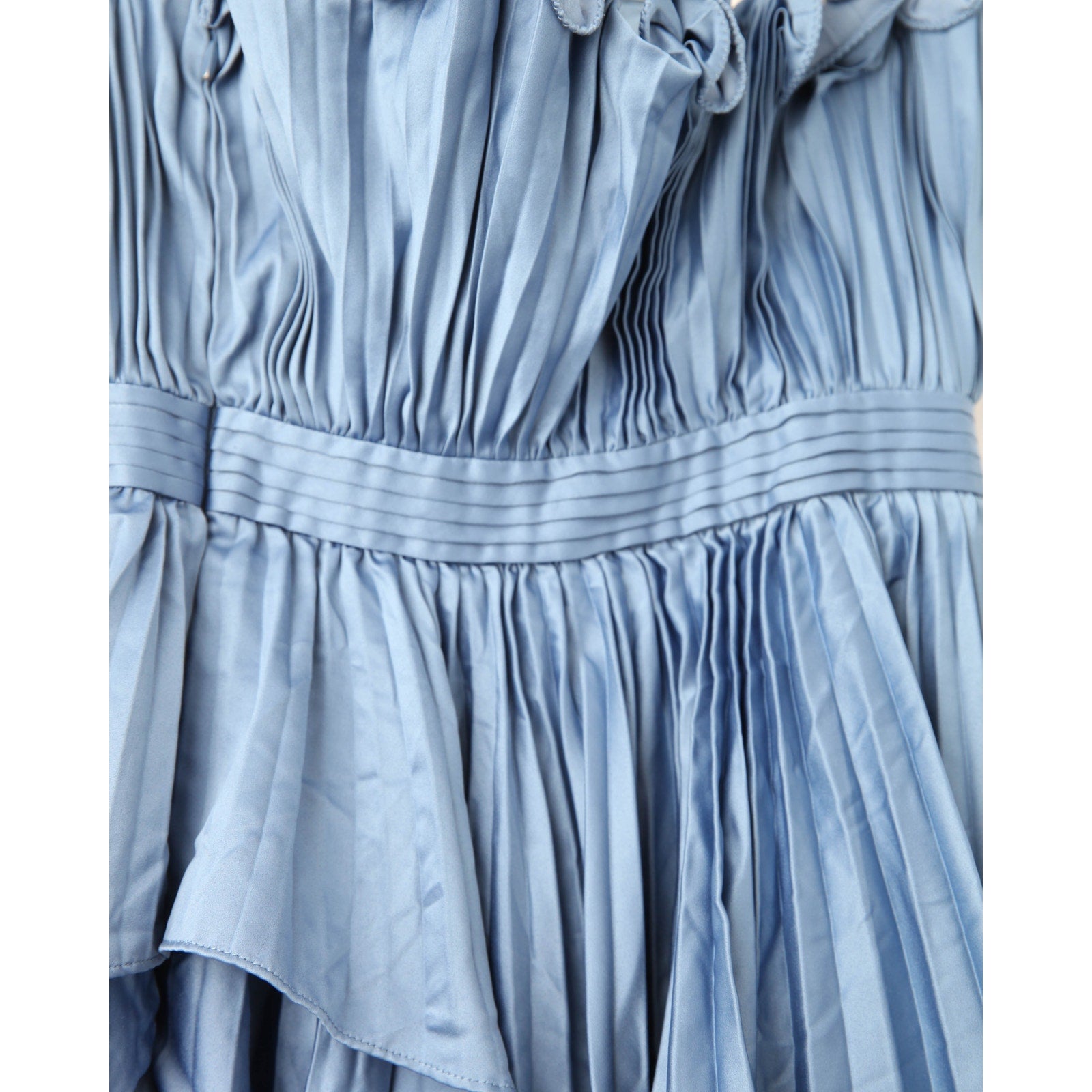 AMUR Janey Midi Dress in Blue - Wind & Song