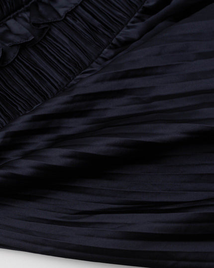 AMUR Suze Blue Satin Gown Size 12 - Wind & Song