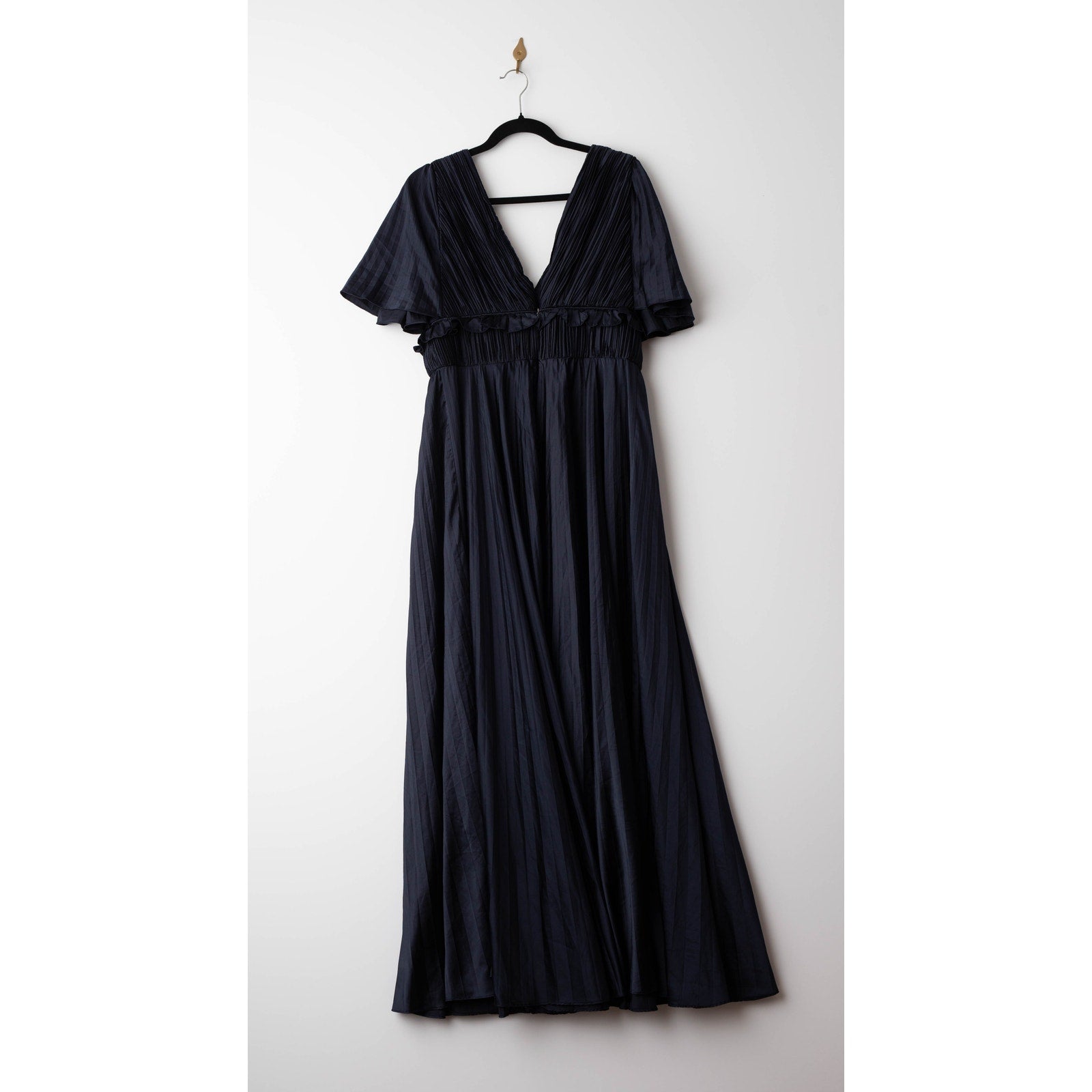 AMUR Suze Blue Satin Gown Size 12 - Wind & Song