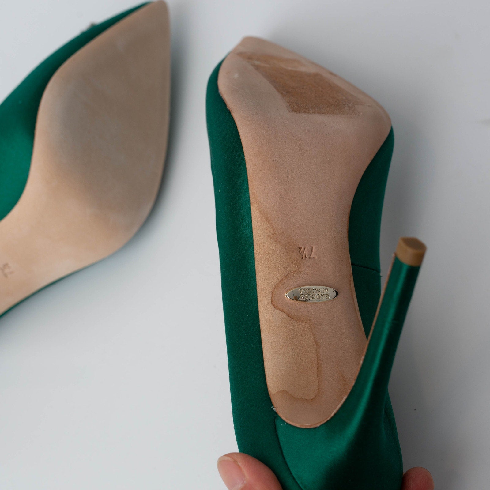 Badgley Mischka Cher Evening Pumps in Green - Wind & Song