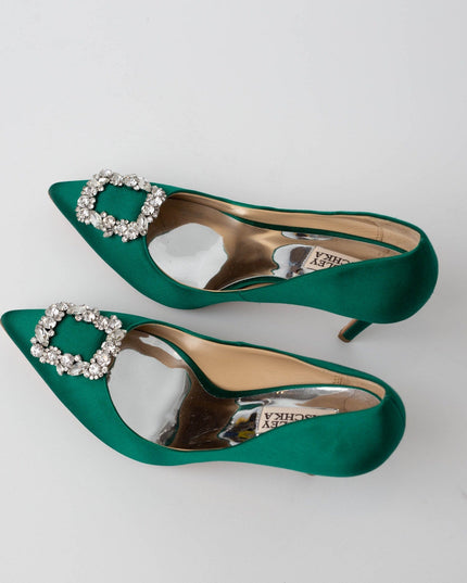 Badgley Mischka Cher Evening Pumps in Green - Wind & Song