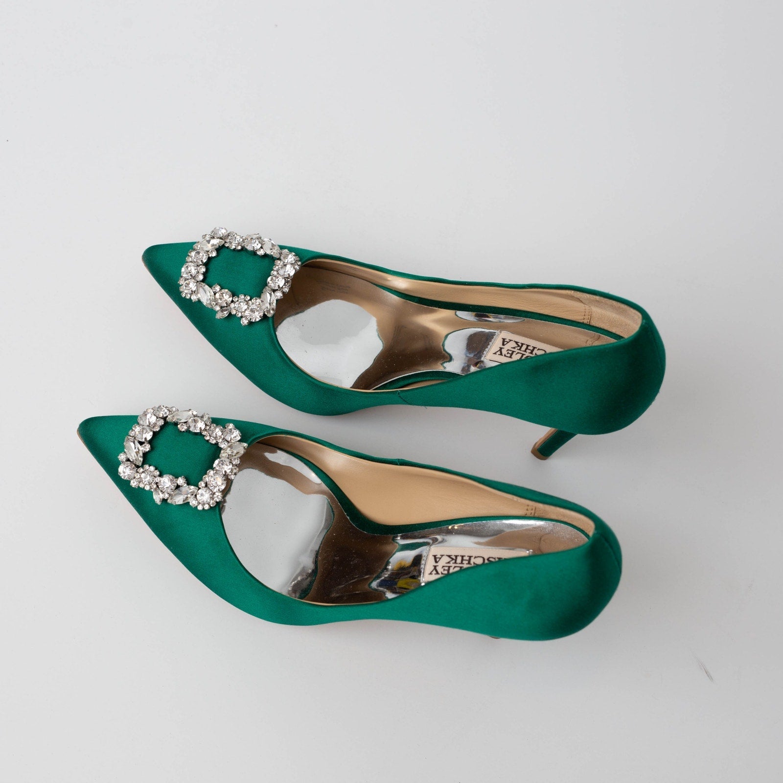 Badgley Mischka Cher Evening Pumps in Green - Wind & Song