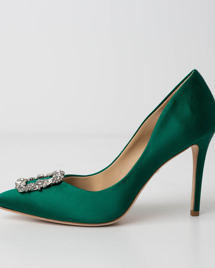 Badgley Mischka Cher Evening Pumps in Green - Wind & Song