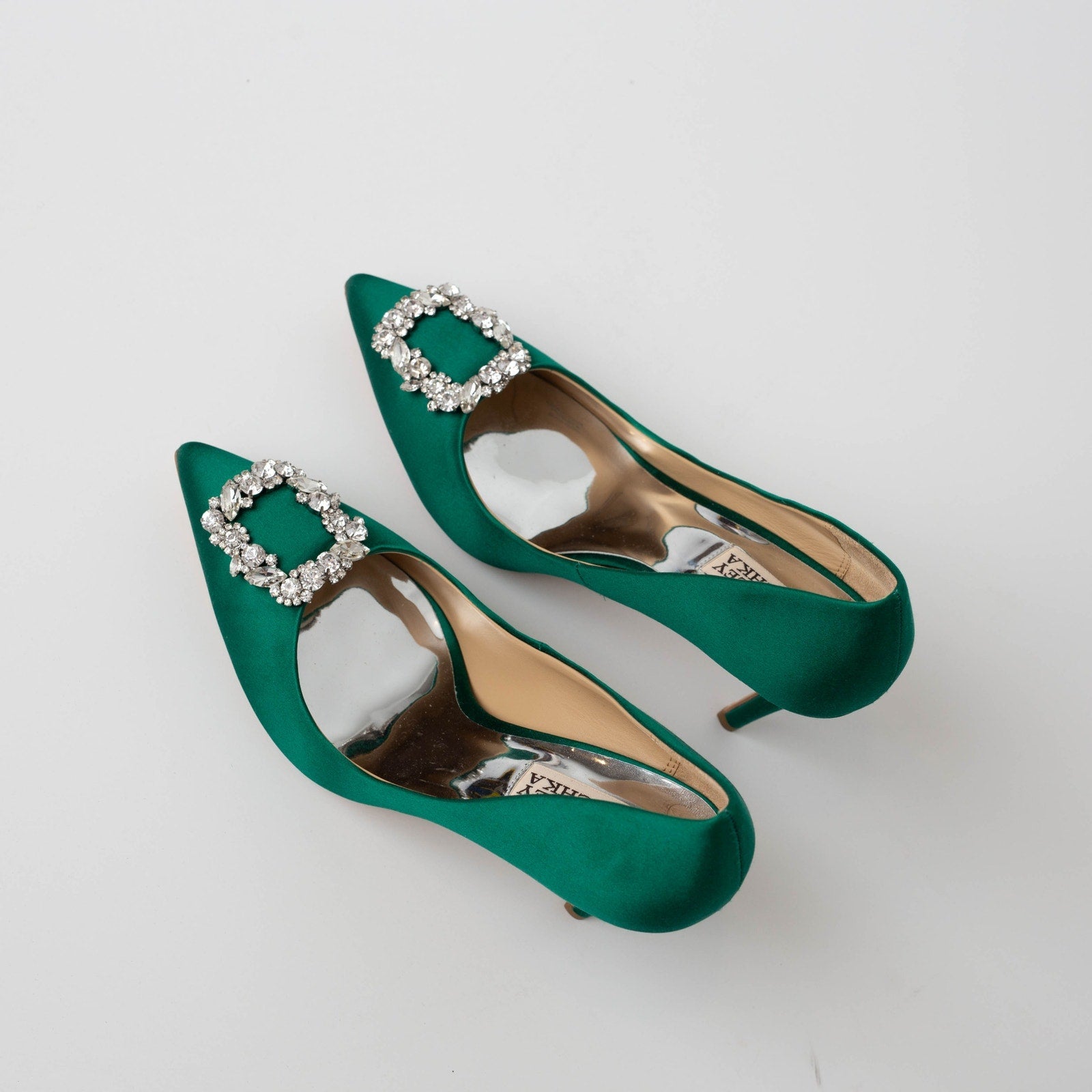 Badgley Mischka Cher Evening Pumps in Green - Wind & Song
