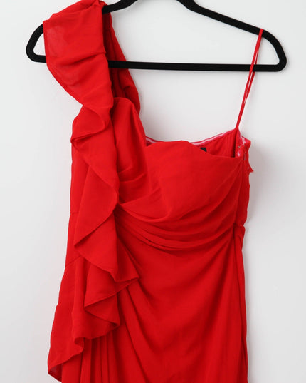 Badgley Mischka Poppy Red Georgette Gown - Wind & Song