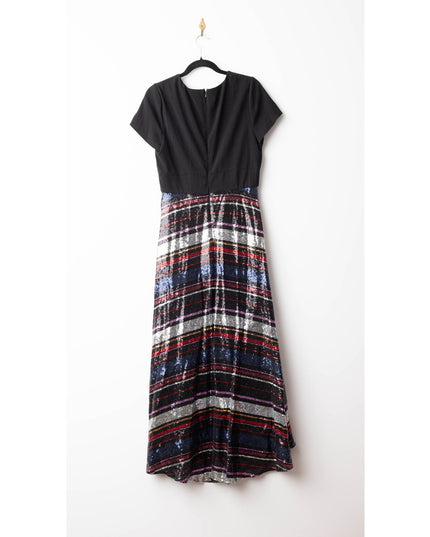 Badgley Mischka Sequin Skirt Gown - Wind & Song