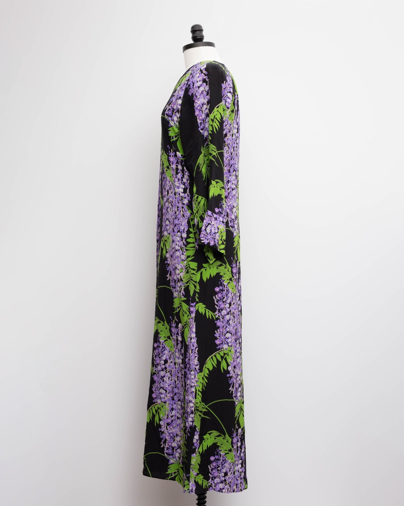 Bernadette Lola Silk Floral One Shoulder Dress Size 38 - Wind & Song