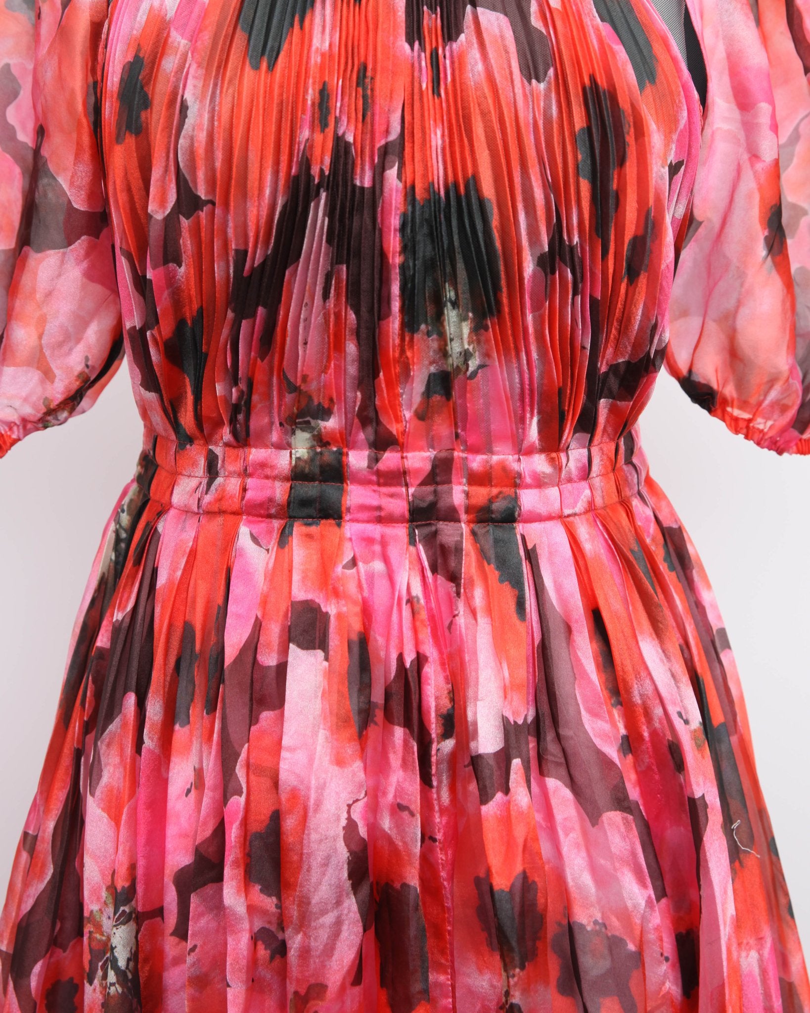 Bibhu Mohapatra Collective Pleated Floral Dress Size 6 - Wind & Song