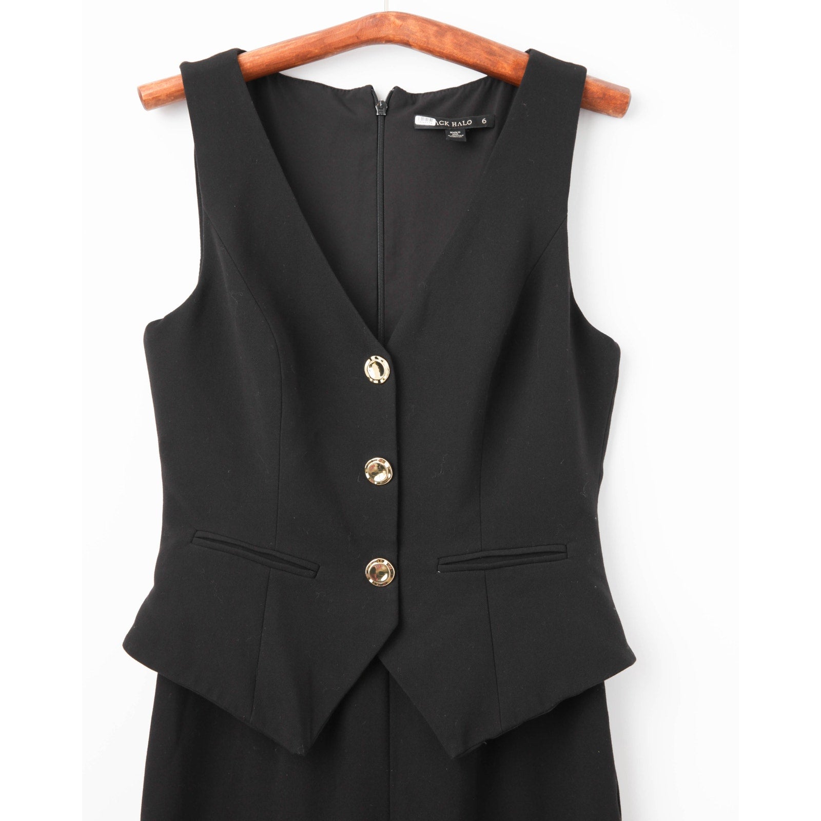 Black Halo Sloane Jumpsuit in Black - Wind & Song