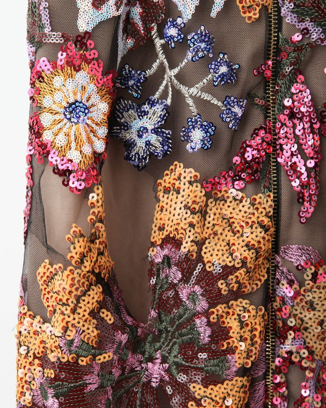 Bronx and Banco Dahlia Gown in Sequin Multi (Size S) - Wind & Song