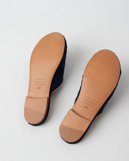 Carrie Forbes Salon Woven Slide Sandals - Wind & Song