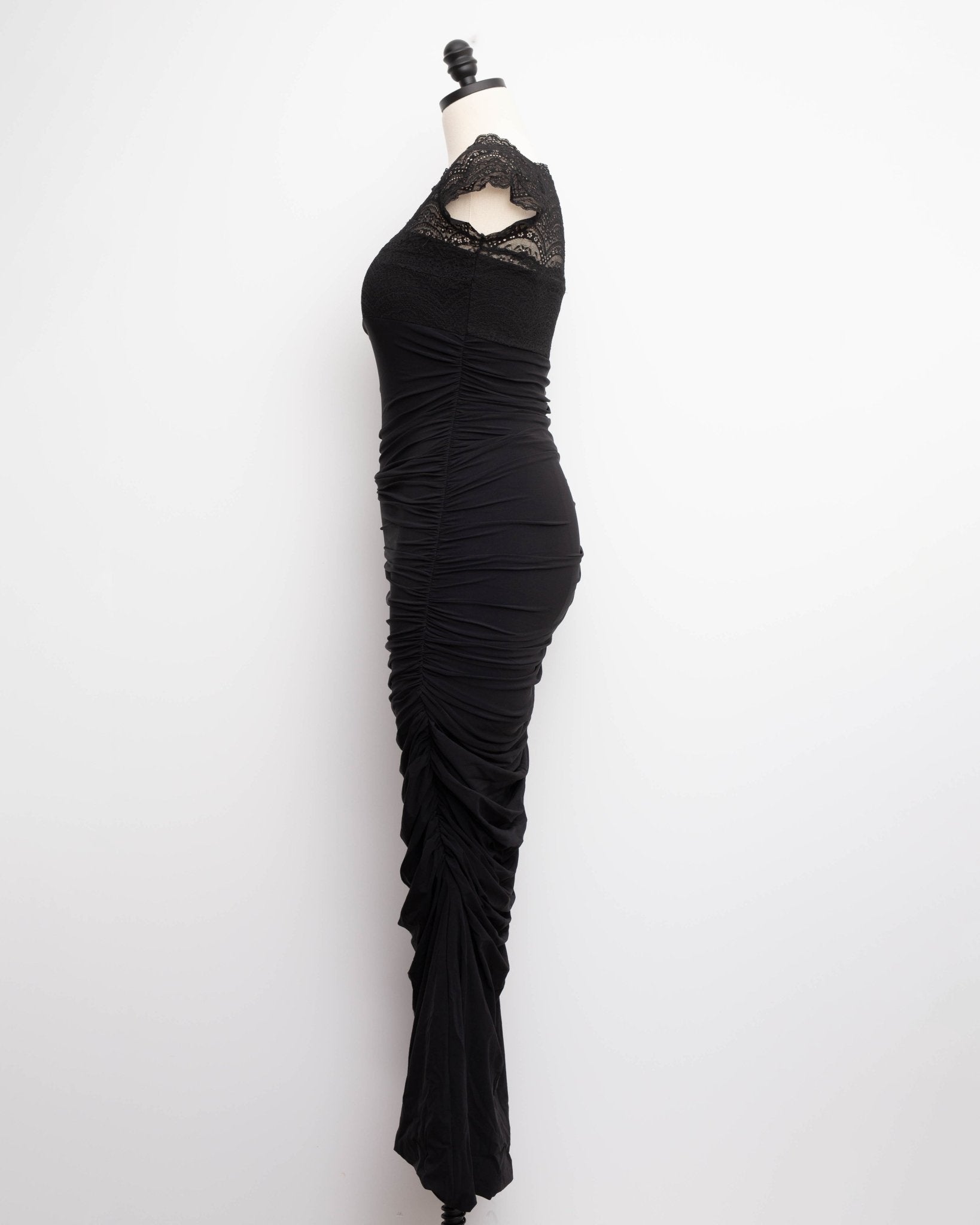 Chiara Boni La Petite Robe Black Nasira Gown Size 46 - Wind & Song