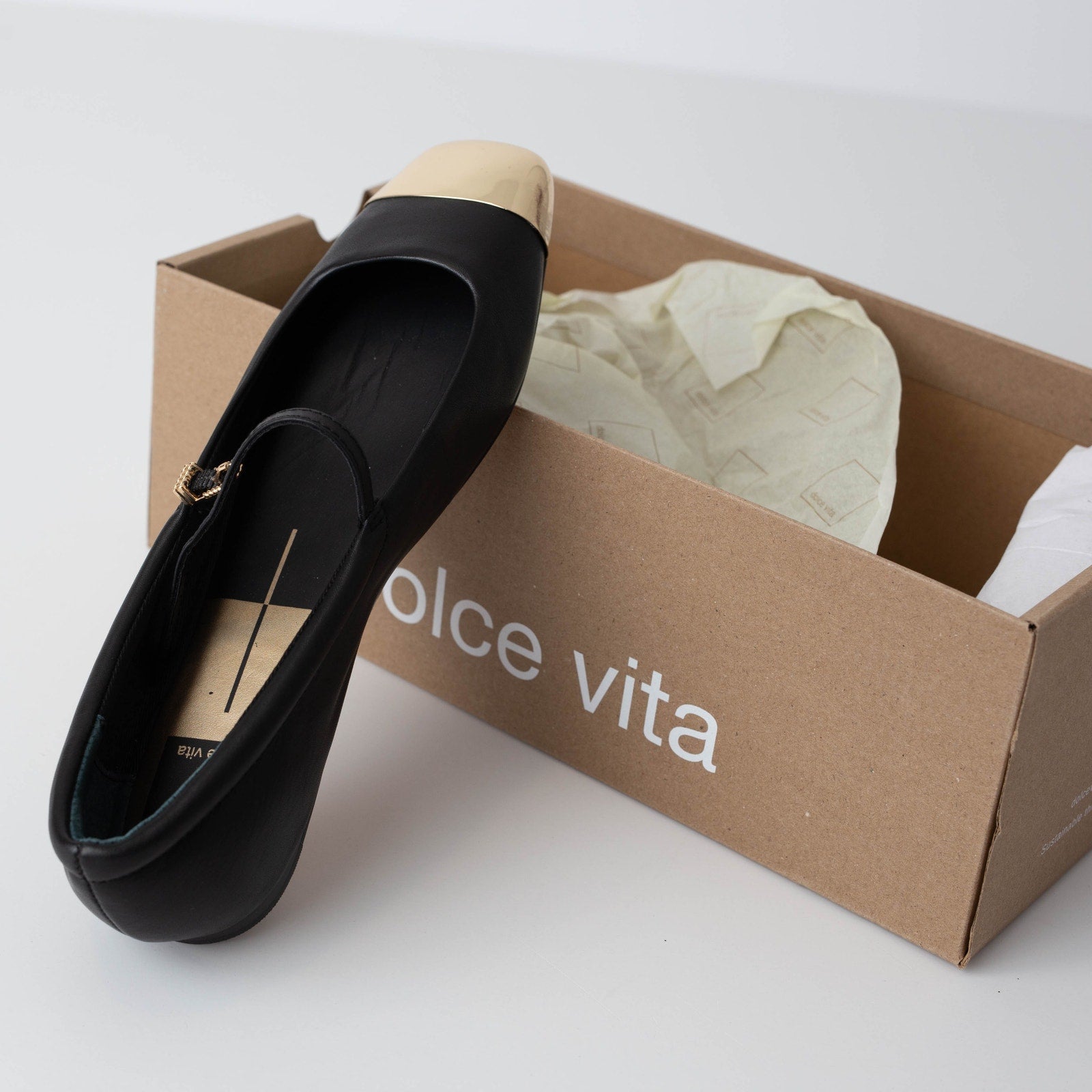 Dolce Vita Women's Reyes Toe Cap Ballet Flat - Wind & Song