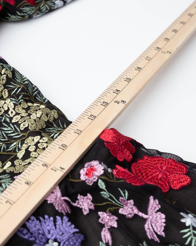 Dress The Population Floral Mesh Ava Gown - Wind & Song