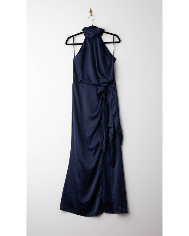 elle zeitoune Charlie High Neck Gown in Blue - Wind & Song