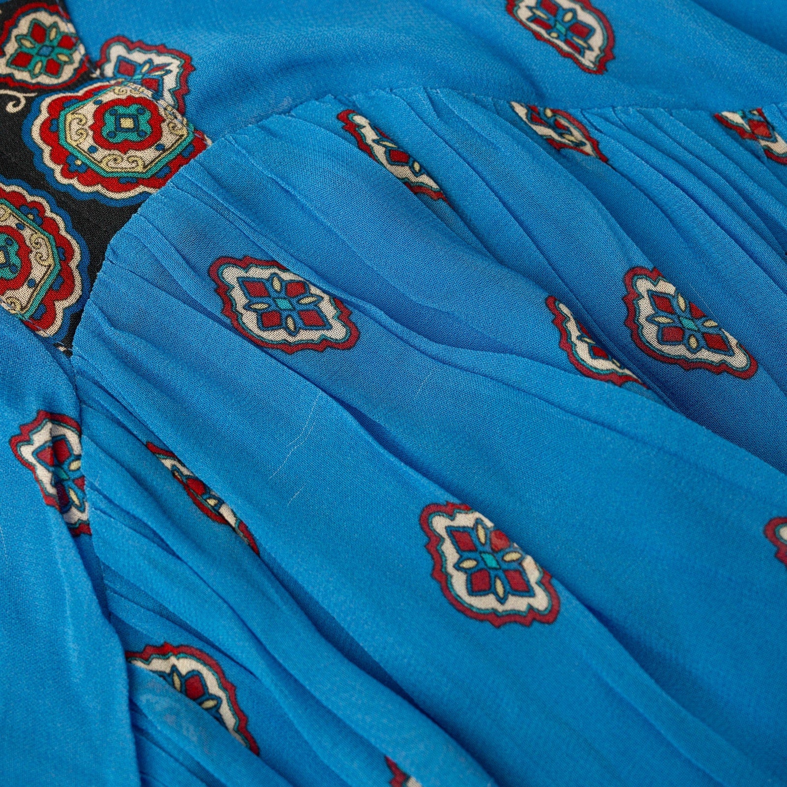FARM Rio Anika Tiles Blue Maxi Dress - Wind & Song