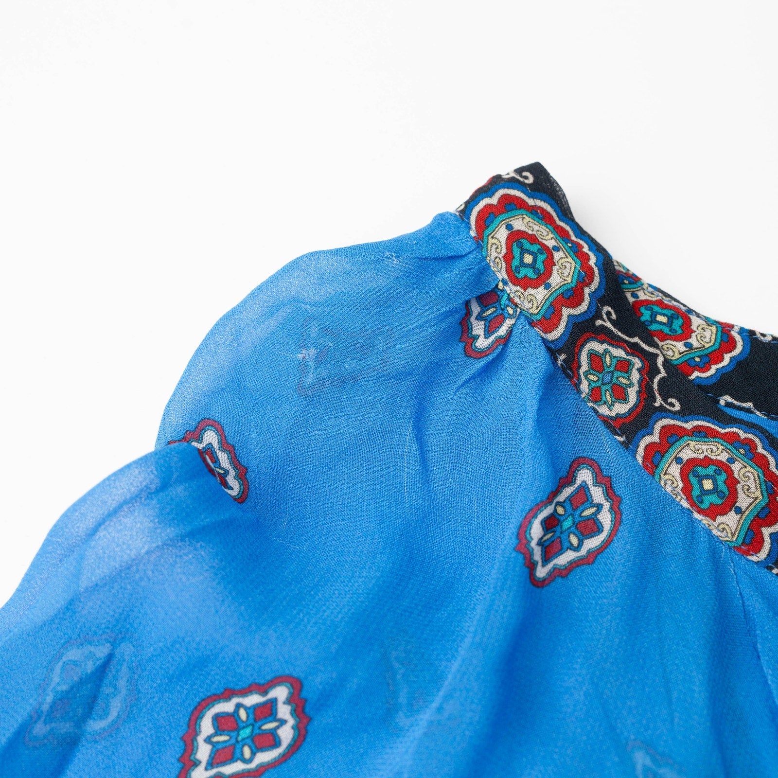 FARM Rio Anika Tiles Blue Maxi Dress - Wind & Song