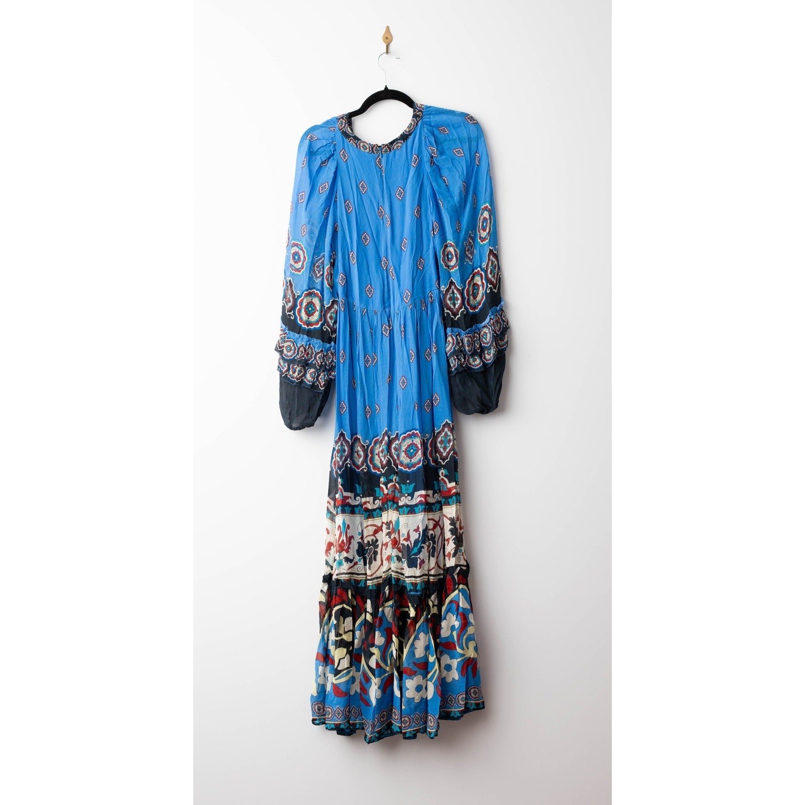 FARM Rio Anika Tiles Blue Maxi Dress - Wind & Song