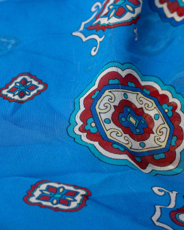 FARM Rio Anika Tiles Blue Maxi Dress - Wind & Song