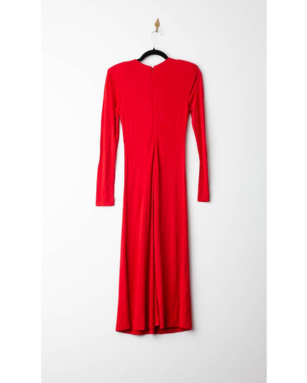 FARM Rio Long Sleeve Midi Dress in Red - Wind & Song