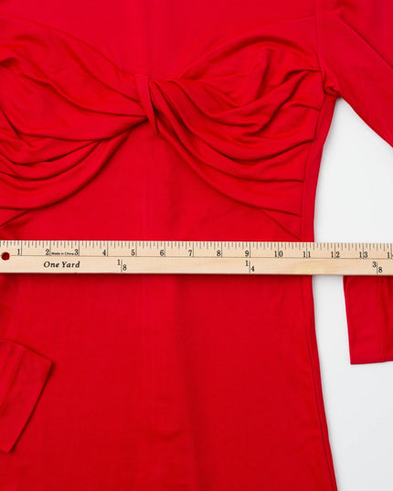 FARM Rio Long Sleeve Midi Dress in Red - Wind & Song