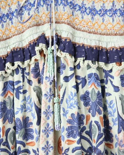 FARM Rio Ocean Tapestry Maxi Dress - Wind & Song