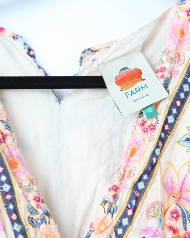 FARM Rio Superbloom Tapestry Cream Maxi Dress - Wind & Song