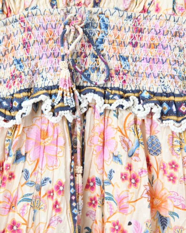 FARM Rio Superbloom Tapestry Cream Maxi Dress - Wind & Song