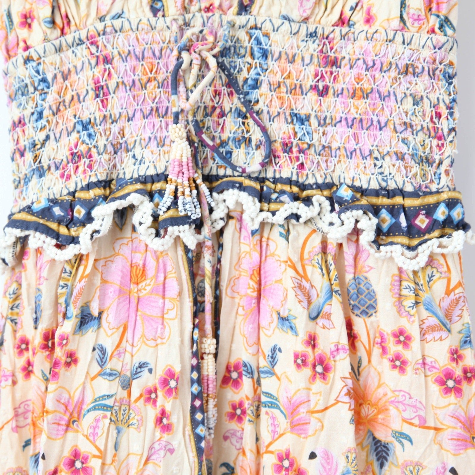 FARM Rio Superbloom Tapestry Cream Maxi Dress - Wind & Song
