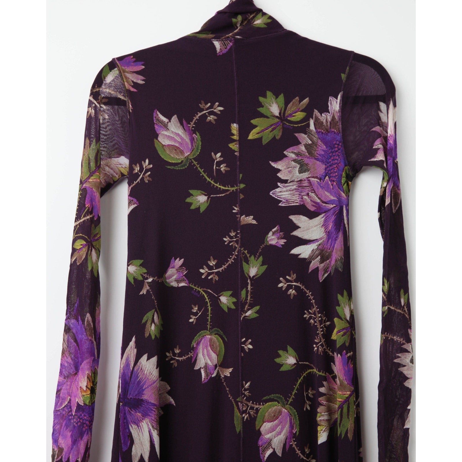 Fuzzi Plum Floral Dress Pre - owned Size S - Wind & Song