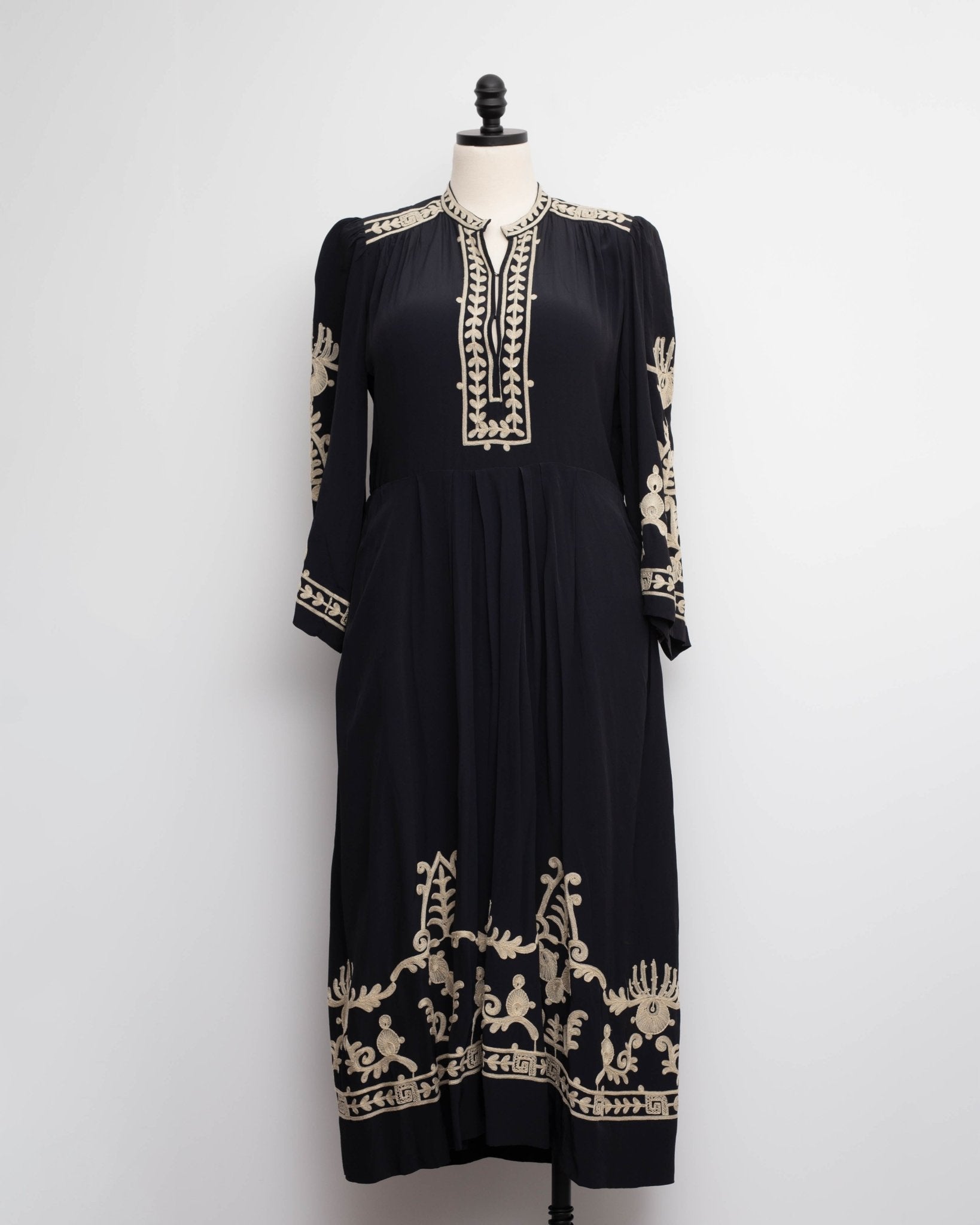 Isabel Marant Étoile Feliana Embroidered Long Sleeve Maxi Dress Size 42 - Wind & Song