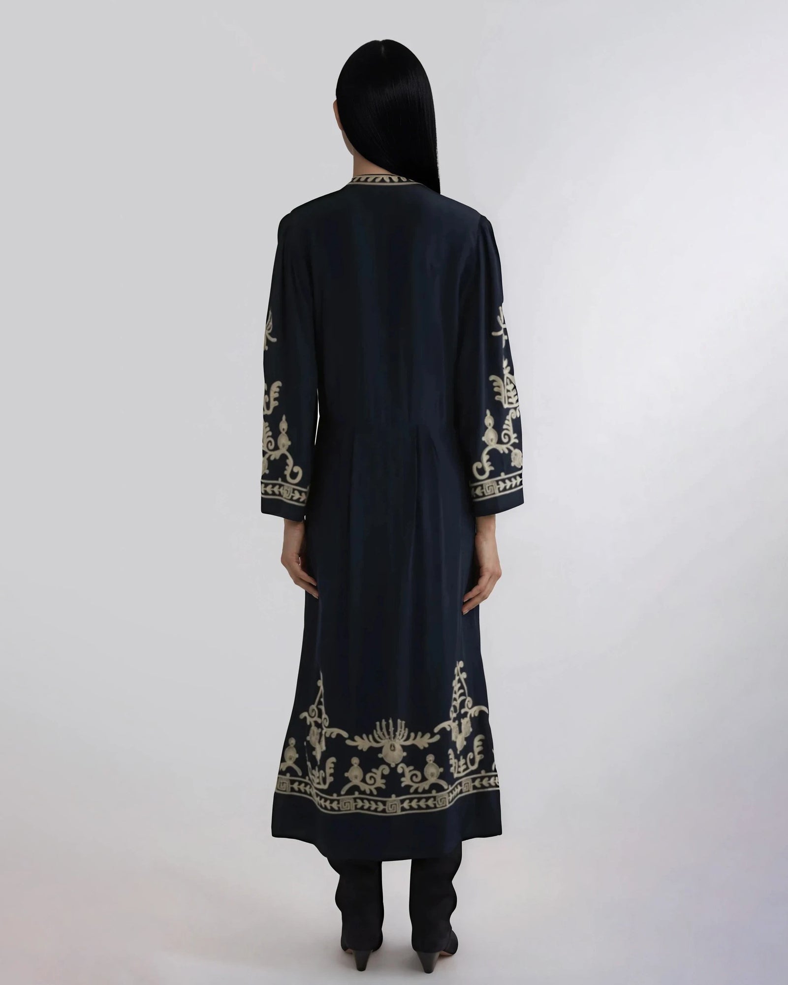 Isabel Marant Étoile Feliana Embroidered Long Sleeve Maxi Dress Size 42 - Wind & Song