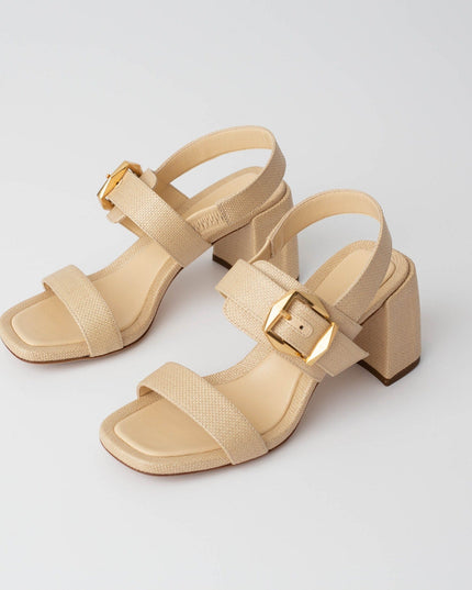 Jimmy Choo 70mm Hawke Leather Buckle Slingback Sandals - Wind & Song