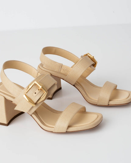 Jimmy Choo 70mm Hawke Leather Buckle Slingback Sandals - Wind & Song