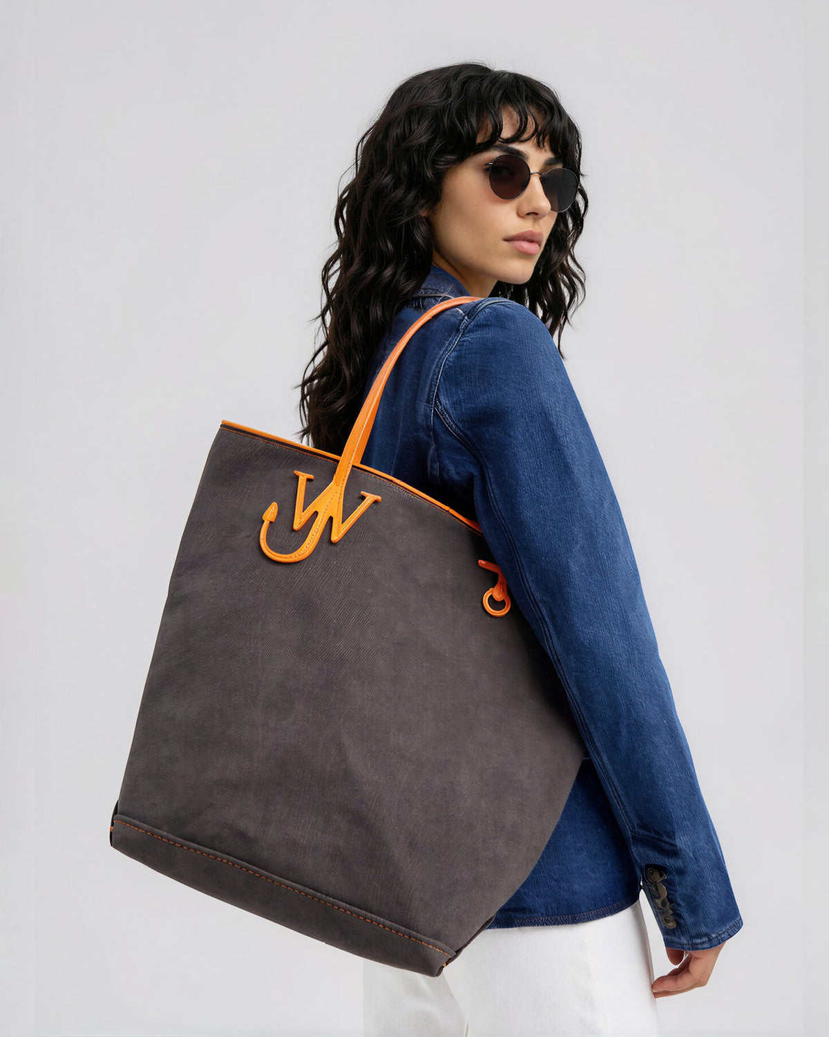 JW Anderson Anchor Tall Tote — Navy - Wind & Song