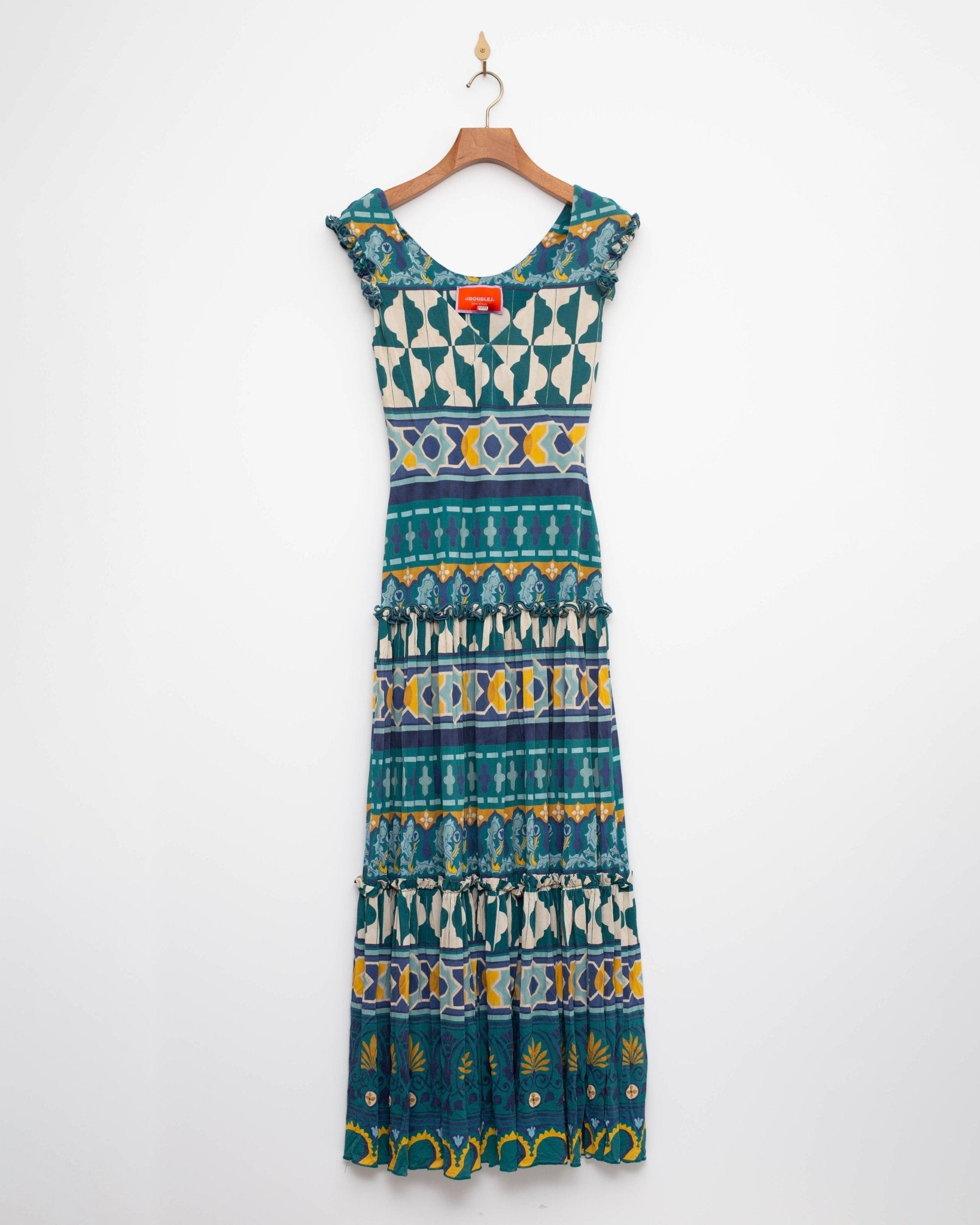 La DoubleJ Blue Pimento Dress Size L - Wind & Song