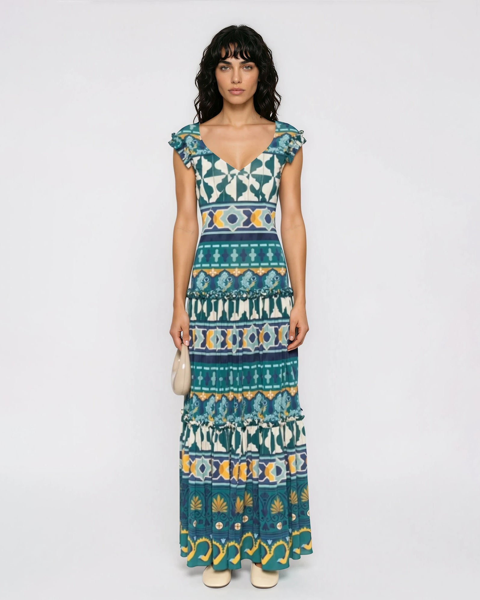 La DoubleJ Blue Pimento Dress Size L - Wind & Song