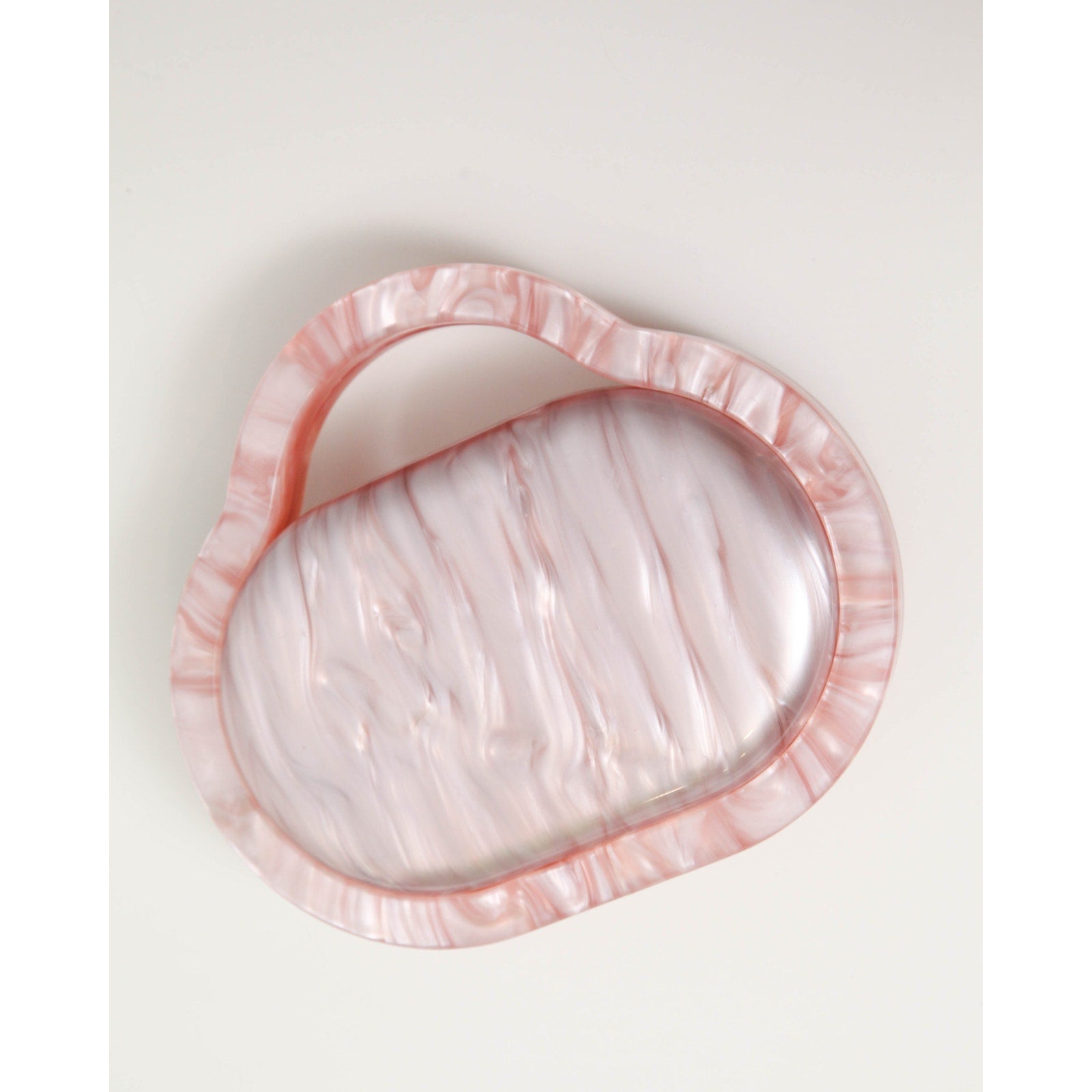 Lele Sadoughi Rose Marbled Acetate Pillbox Bag with Chain - Wind & Song